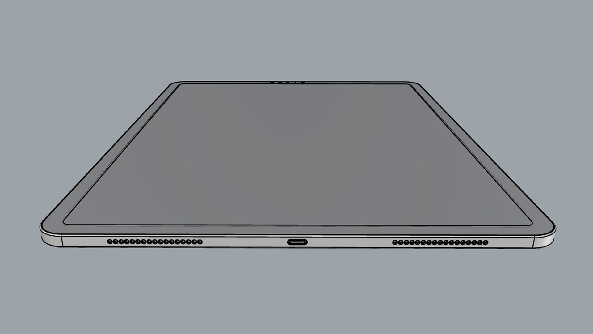 iPad Pro 12 9-inch Space Gray 3D model_16