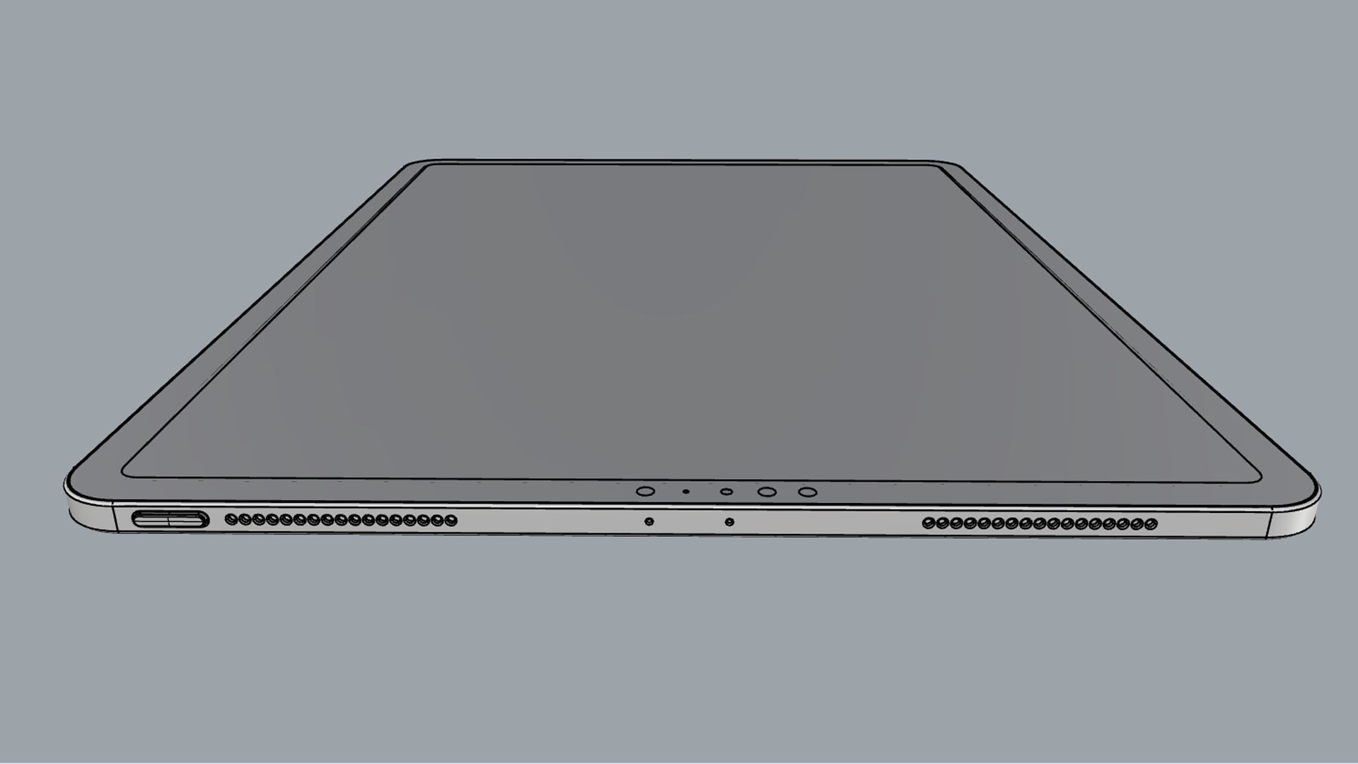 iPad Pro 12 9-inch Space Gray 3D model_18