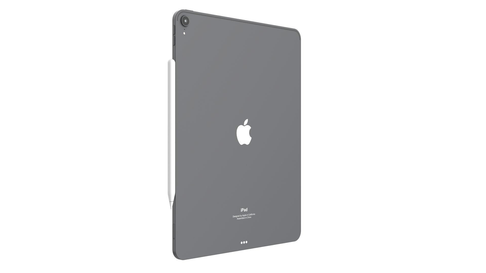 iPad Pro 12 9-inch Space Gray 3D model_6