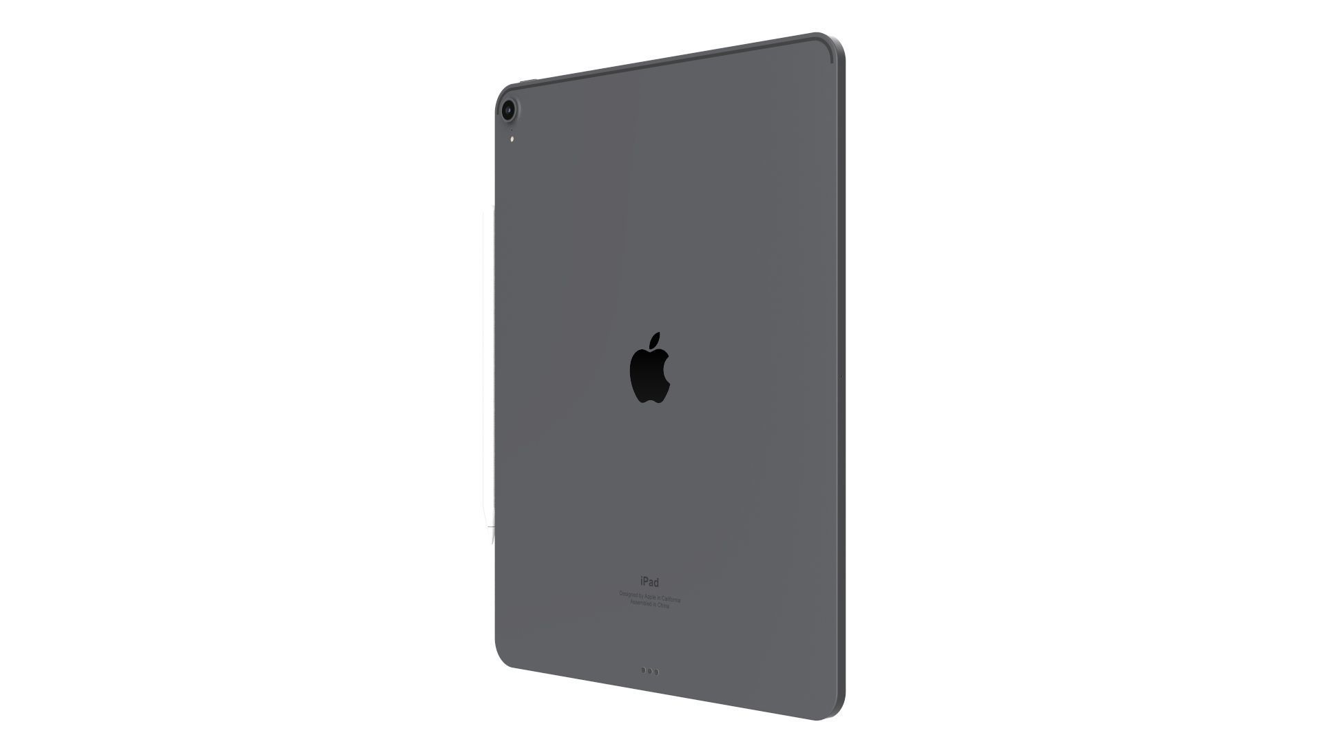 iPad Pro 12 9-inch Space Gray 3D model_4