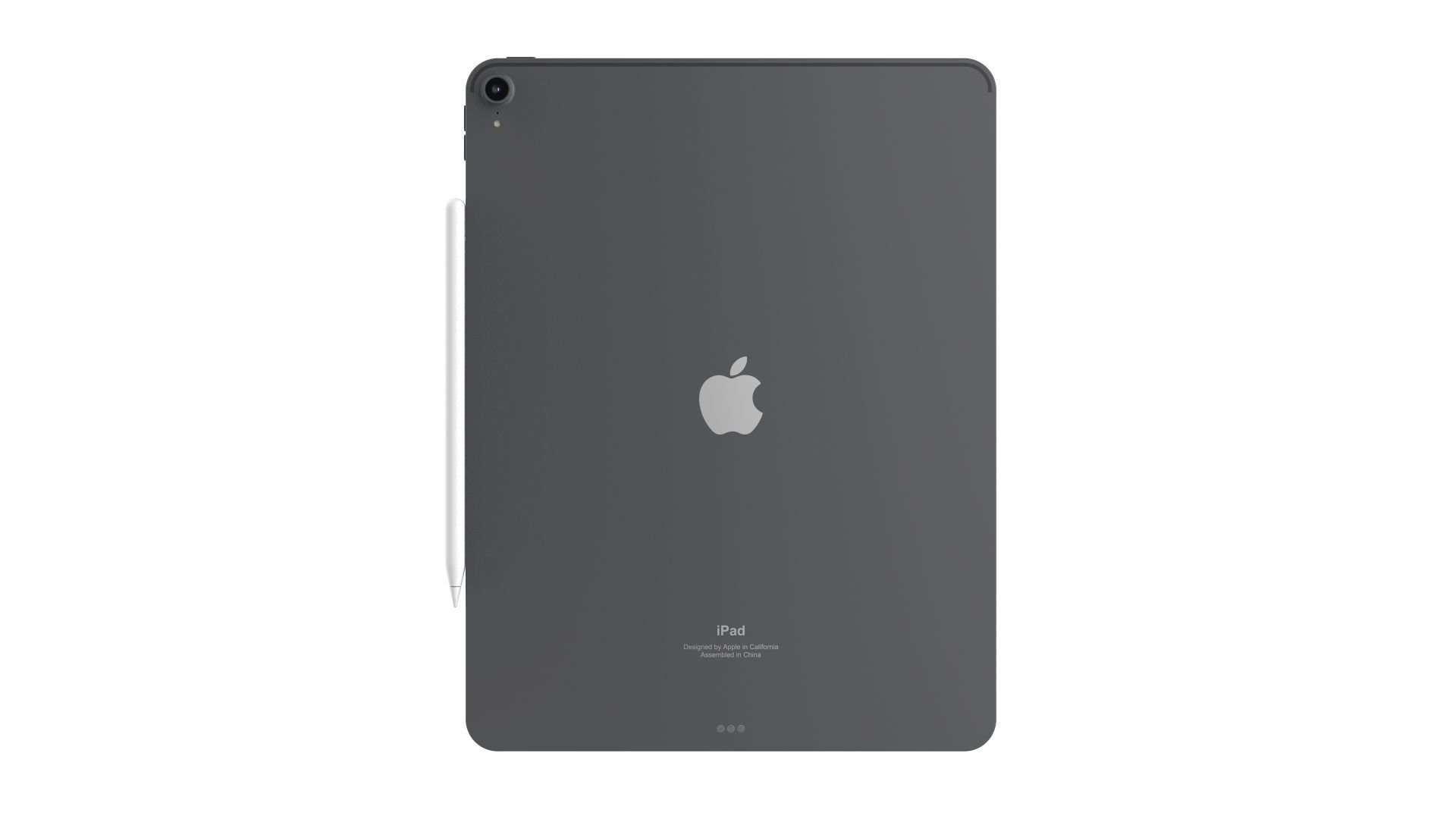 iPad Pro 12 9-inch Space Gray 3D model_5