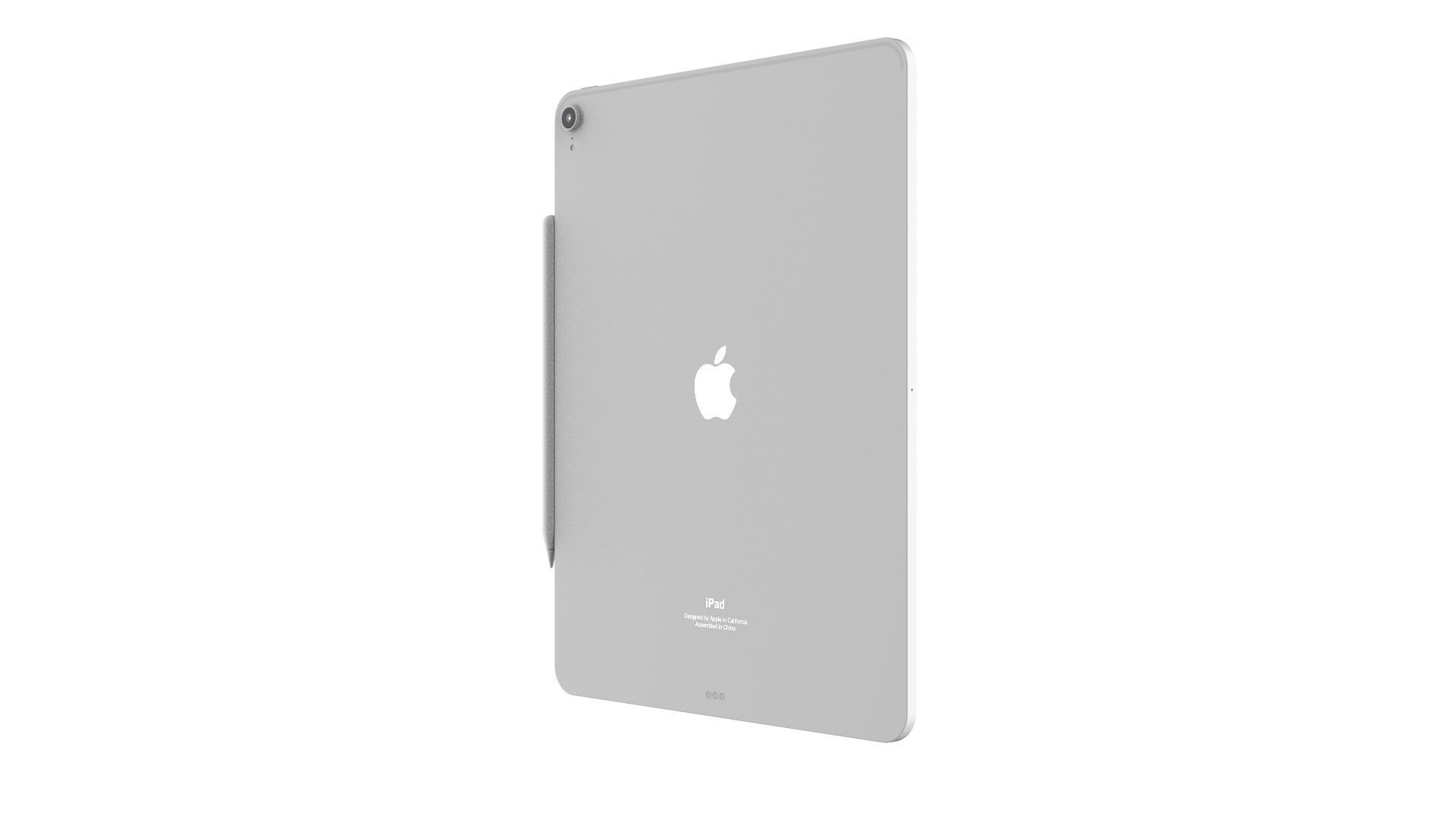 iPad Pro 12 9-inch Silver 3D model_4