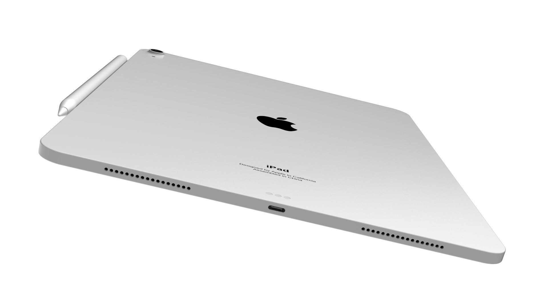 iPad Pro 12 9-inch Silver 3D model_11