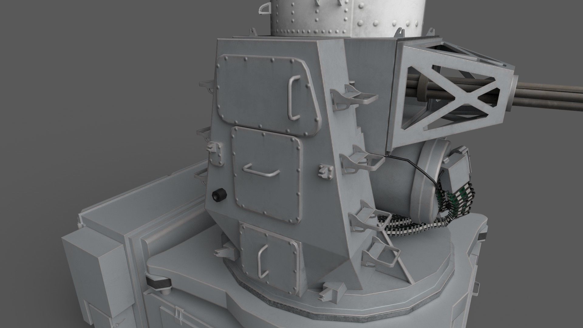 CIWS Phalanx 3D model_2