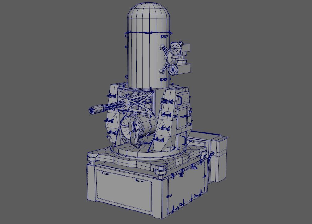 CIWS Phalanx 3D model_3