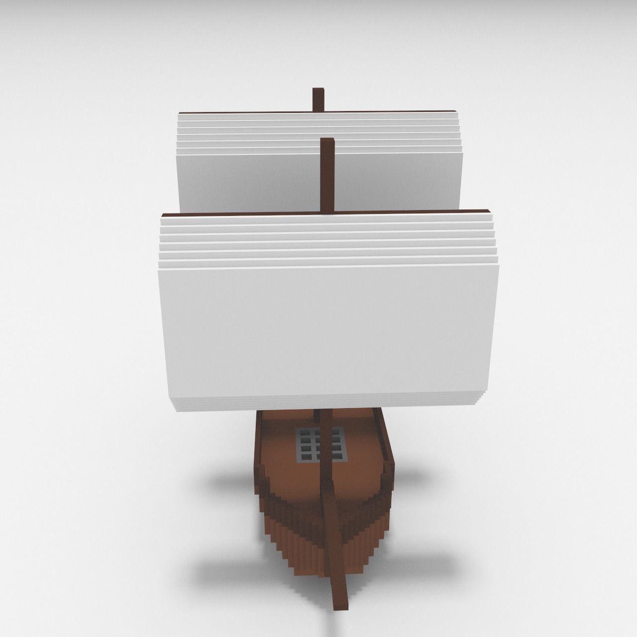 Voxel - Ship - Low-poly 3D Model Low-poly 3D model_1