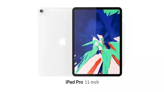 iPad Pro 11-inch Silver 3D model