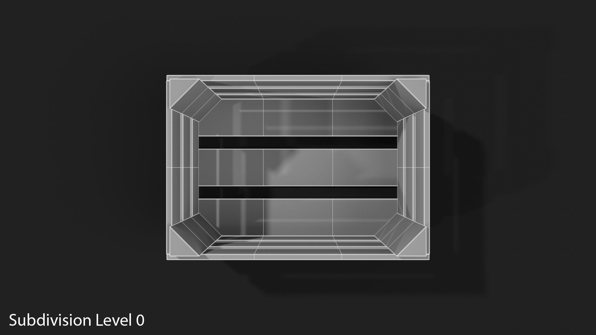 Wooden Fruit Crate Low-poly 3D model_38