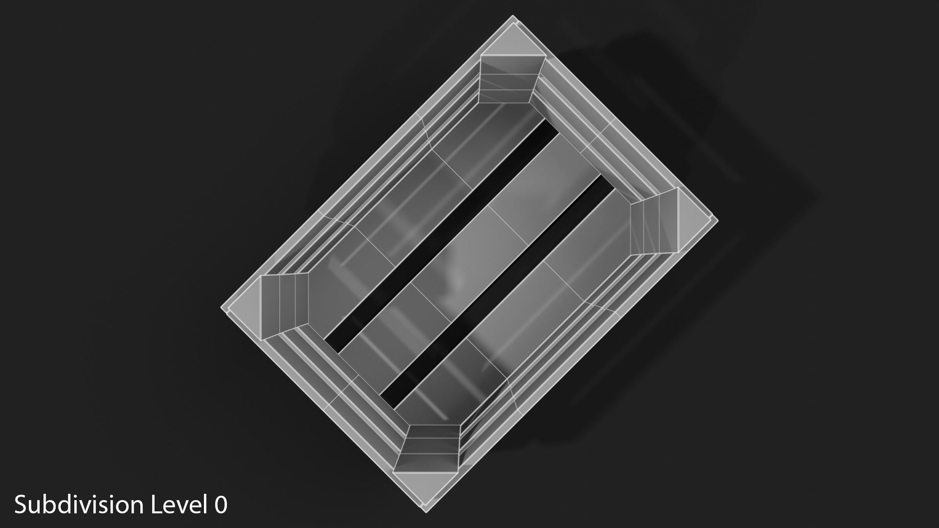 Wooden Fruit Crate Low-poly 3D model_33