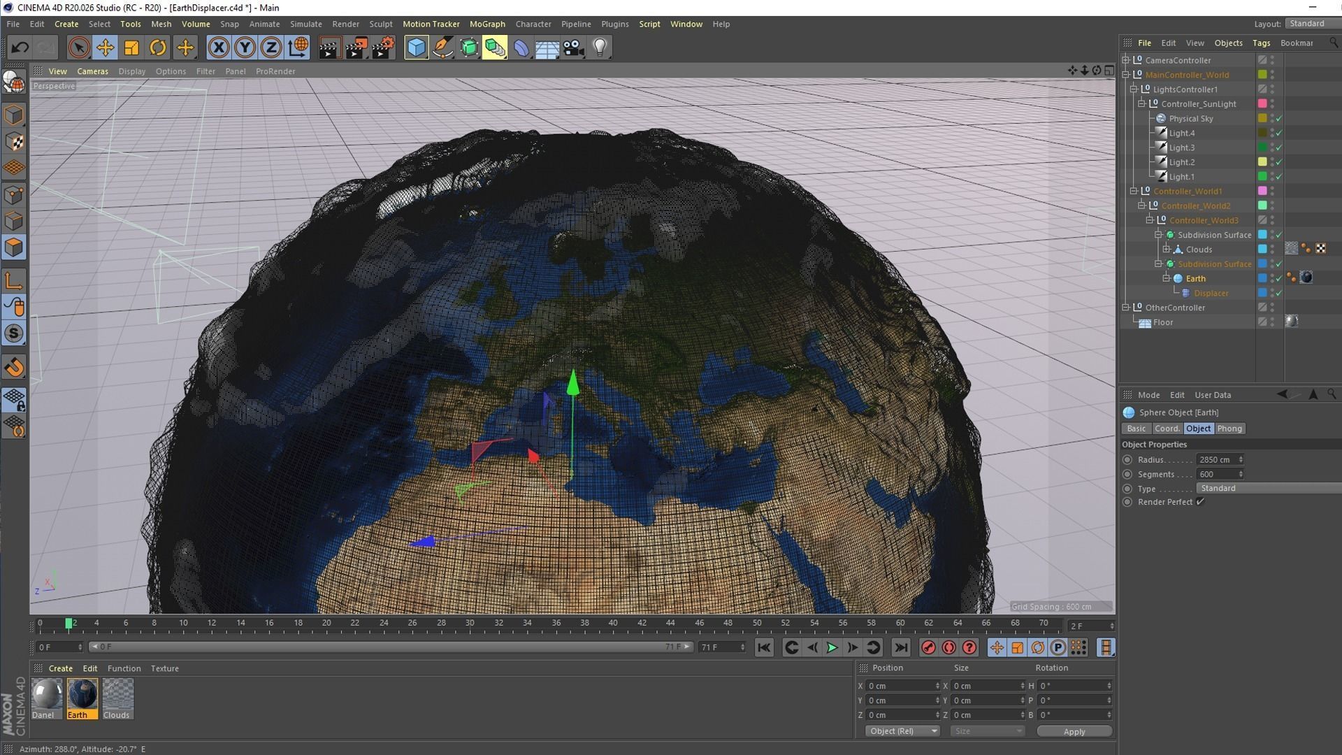 10K Relief Earth 3D Model - Bathymetry Texture 3D model_34
