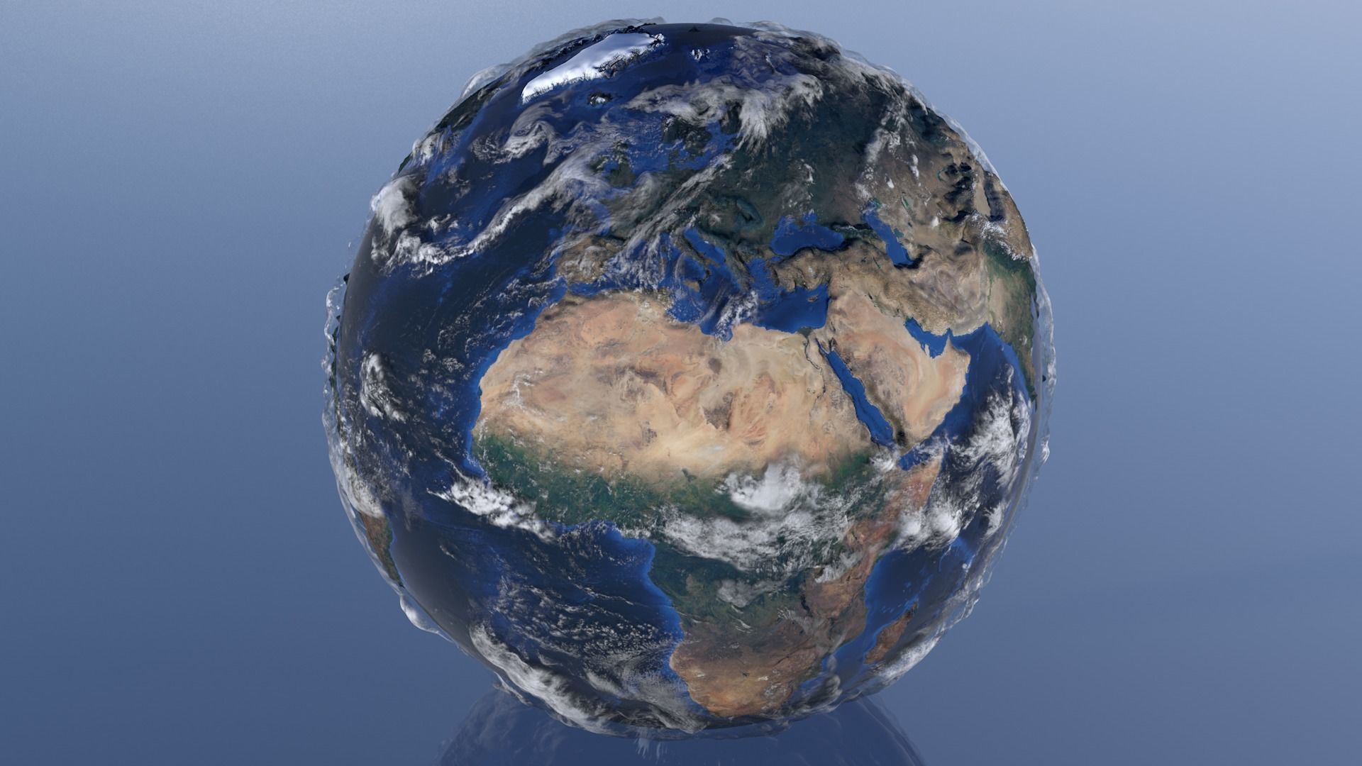10K Relief Earth 3D Model - Bathymetry Texture 3D model_15