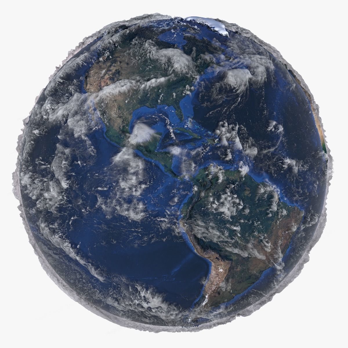 10K Relief Earth 3D Model - Bathymetry Texture 3D model_3