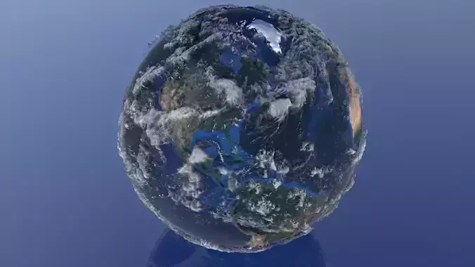 10K Relief Earth 3D Model - Bathymetry Texture 3D model