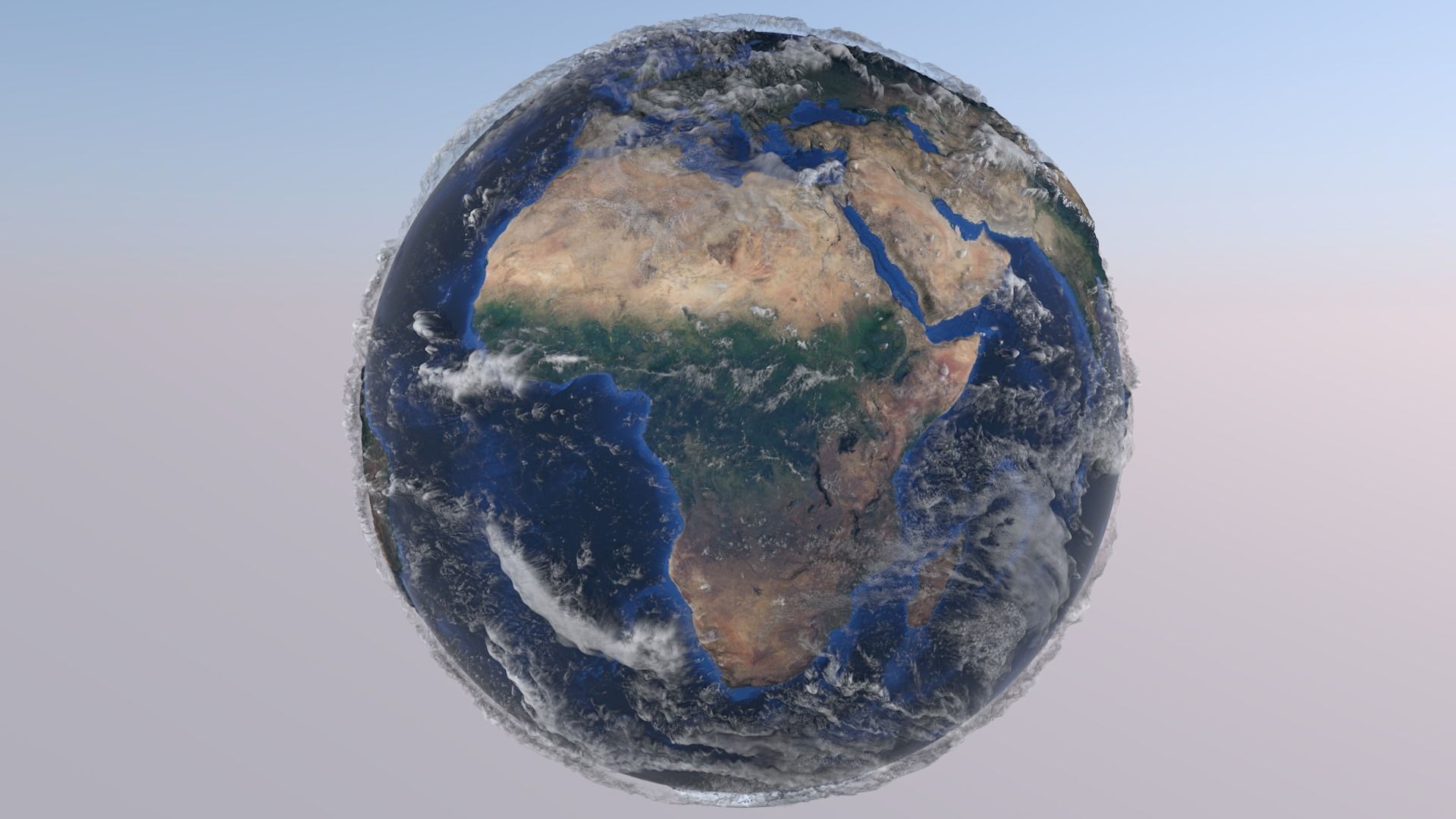 10K Relief Earth 3D Model - Bathymetry Texture 3D model_18