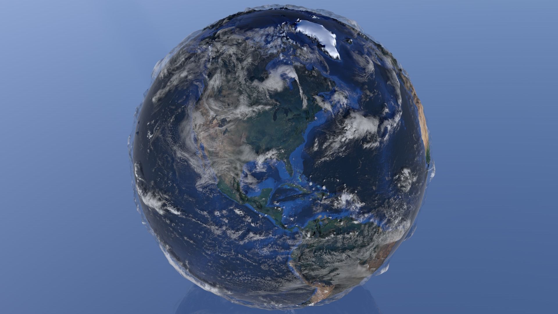 10K Relief Earth 3D Model - Bathymetry Texture 3D model_10