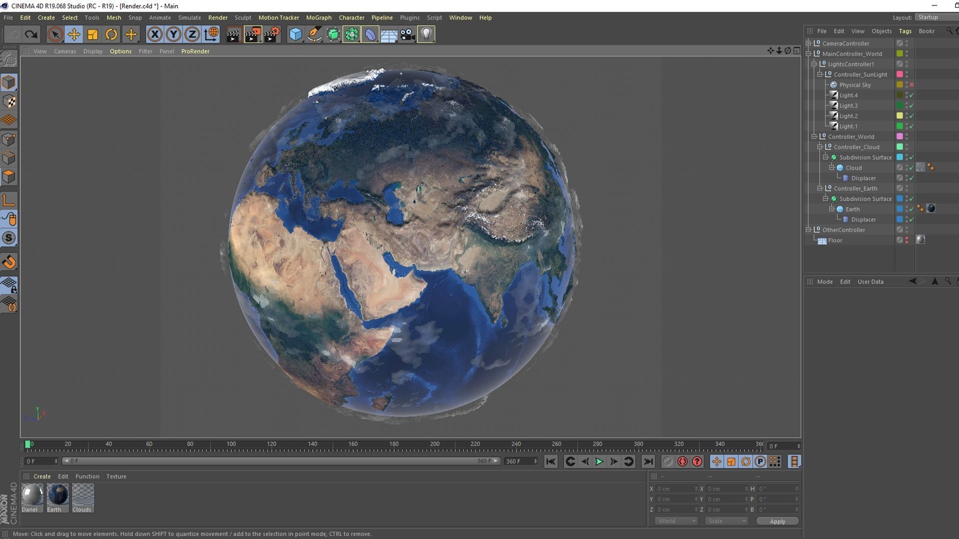 10K Relief Earth 3D Model - Bathymetry Texture 3D model_32