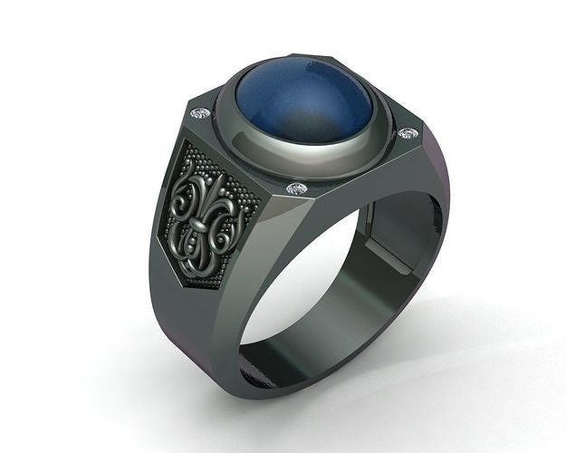 MGold042 Man Ring 3dmodel 3D print ready 3D print model