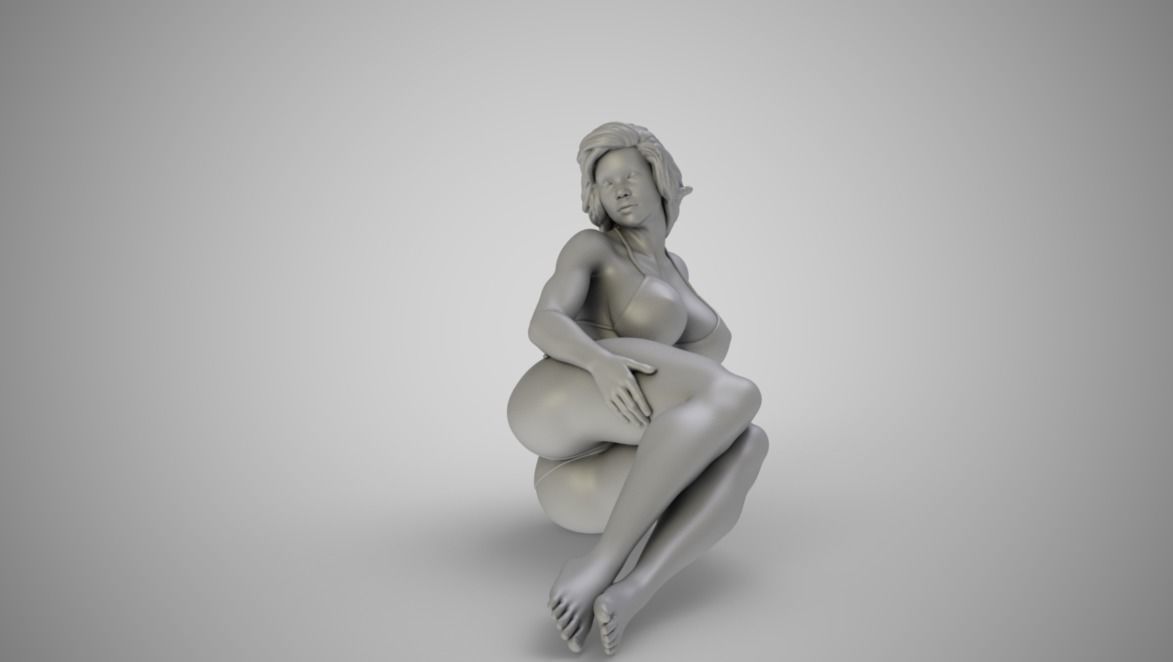 Girl in the Window 2 3D print model_1