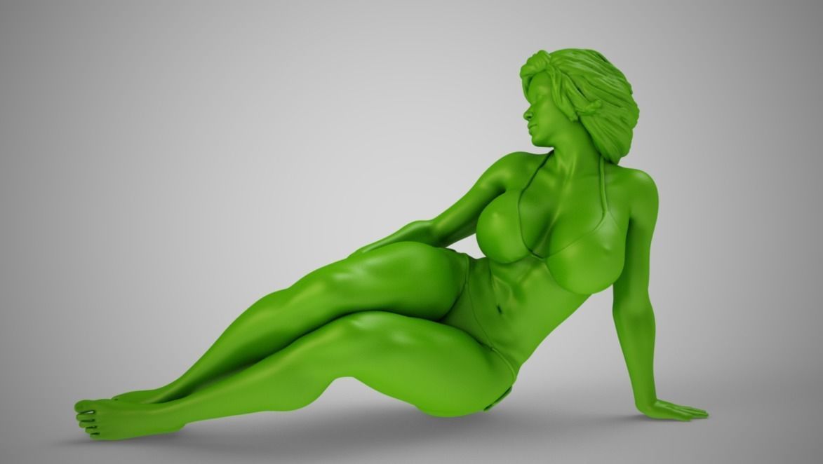 Girl in the Window 2 3D print model_6