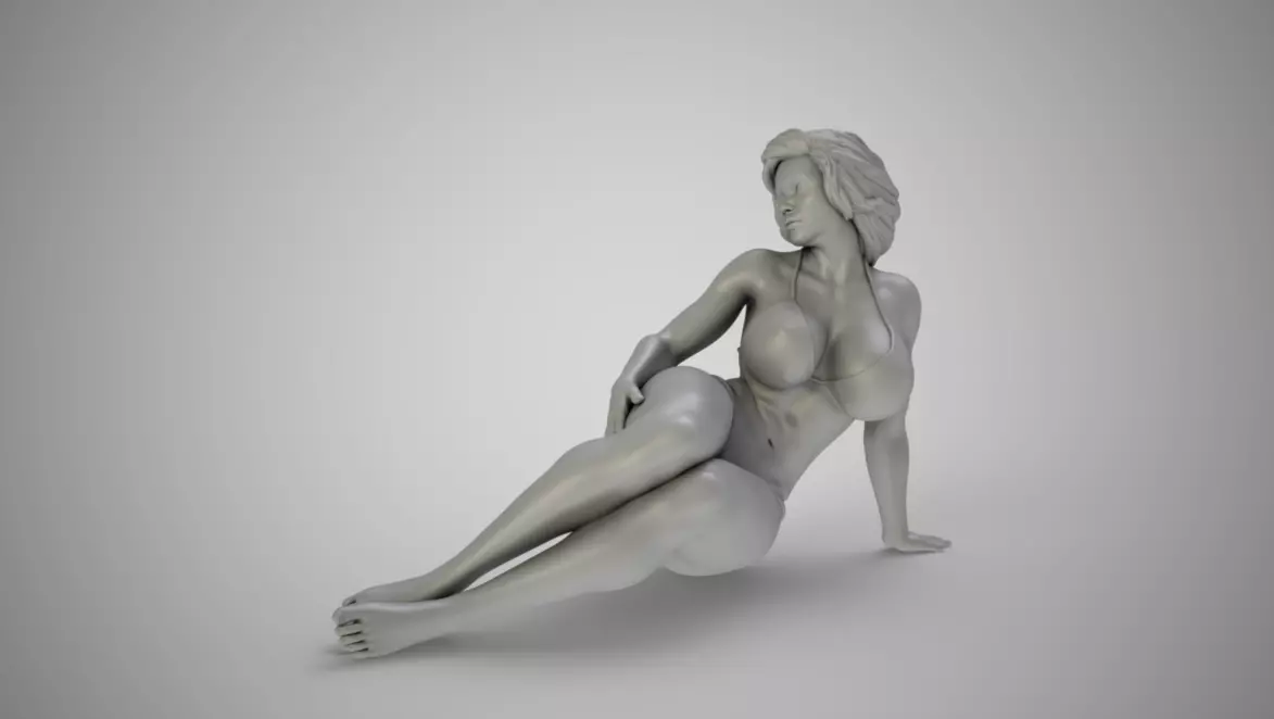 Girl in the Window 2 3D print model_0