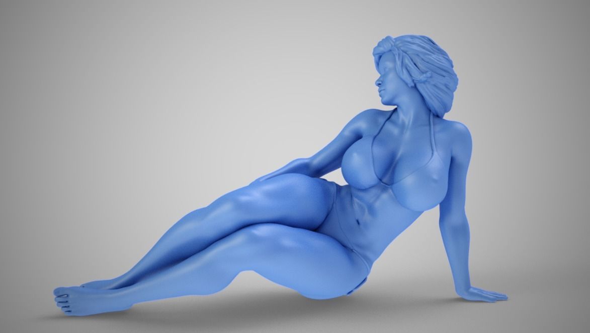 Girl in the Window 2 3D print model_7