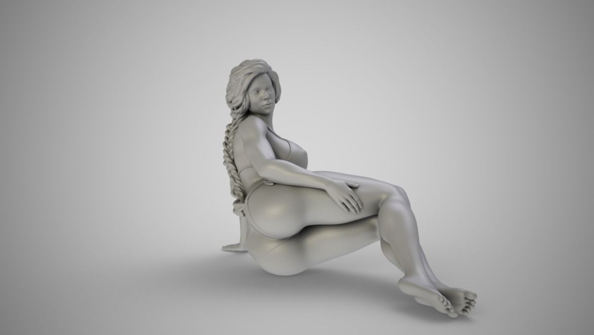 Girl in the Window 2 3D print model_2