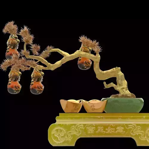 Chinese Gourd with Yuanbao