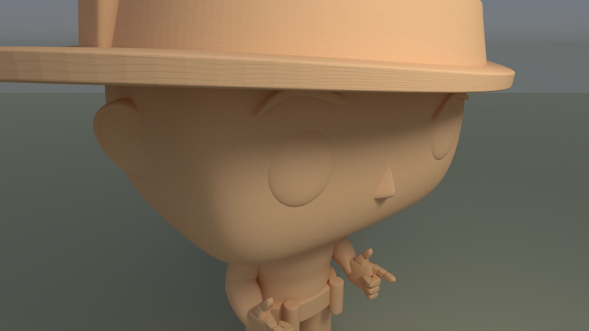 Custom Pop Cowboy Figure 3D Print 3D print model_4