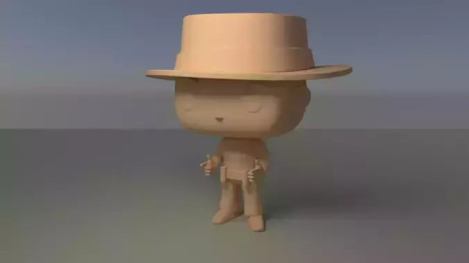 Custom Pop Cowboy Figure 3D Print 3D print model