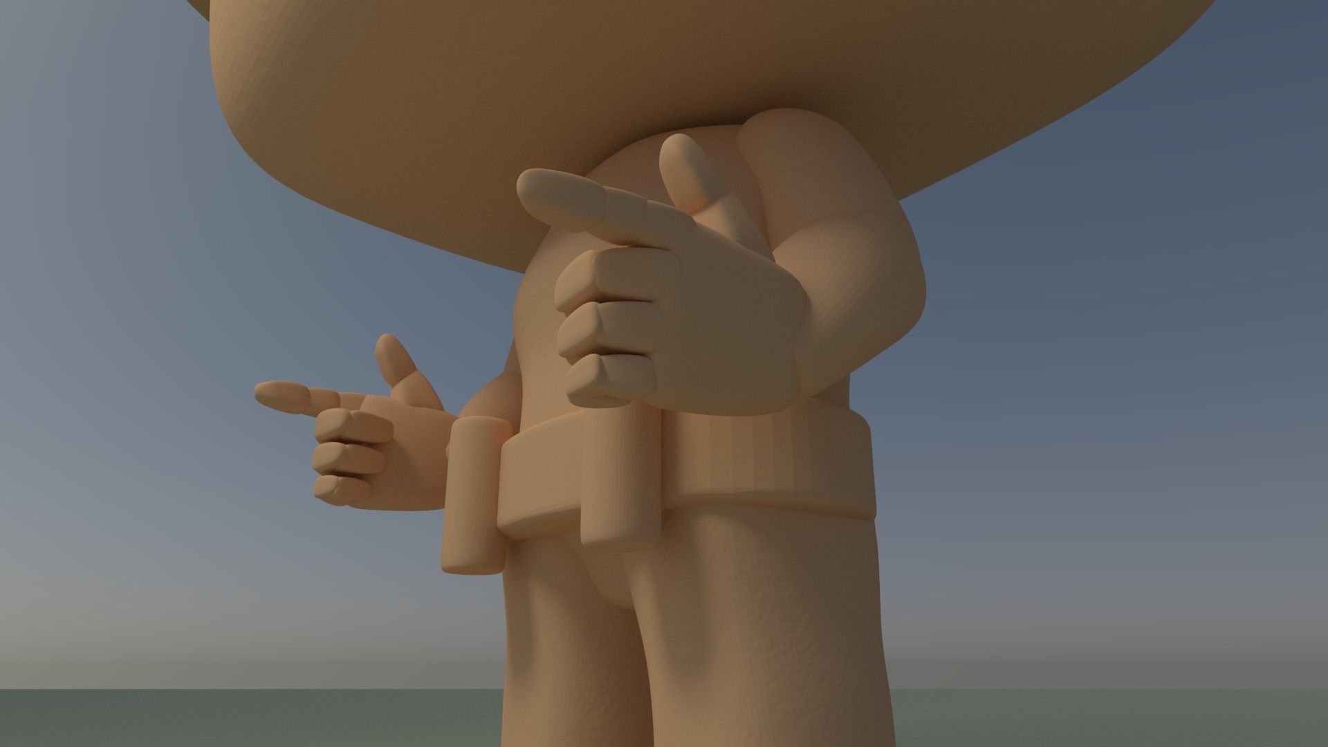 Custom Pop Cowboy Figure 3D Print 3D print model_7