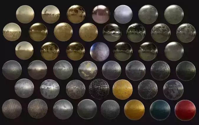 45 Metal Seamless PBR Textures Texture