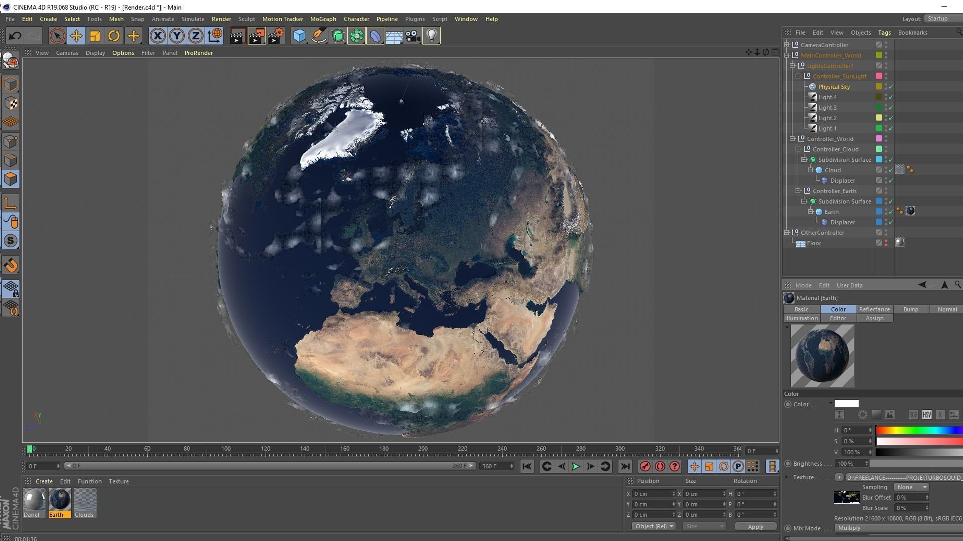 10K Relief Earth 3D Model 3D model_30