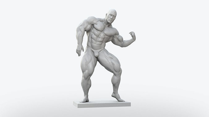 Body Builder Statue 3D print model