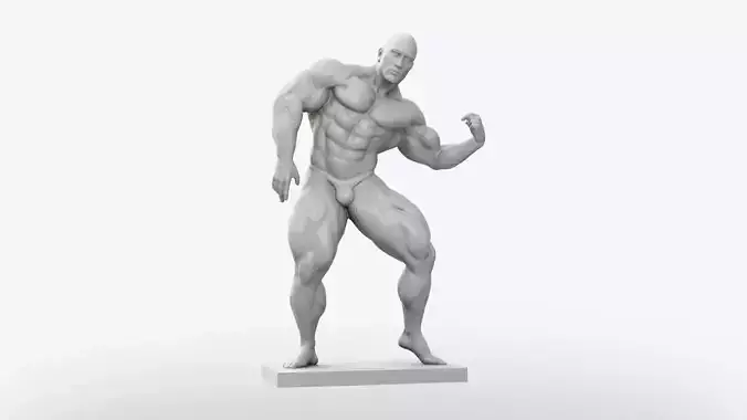 Body Builder Statue 3D print model