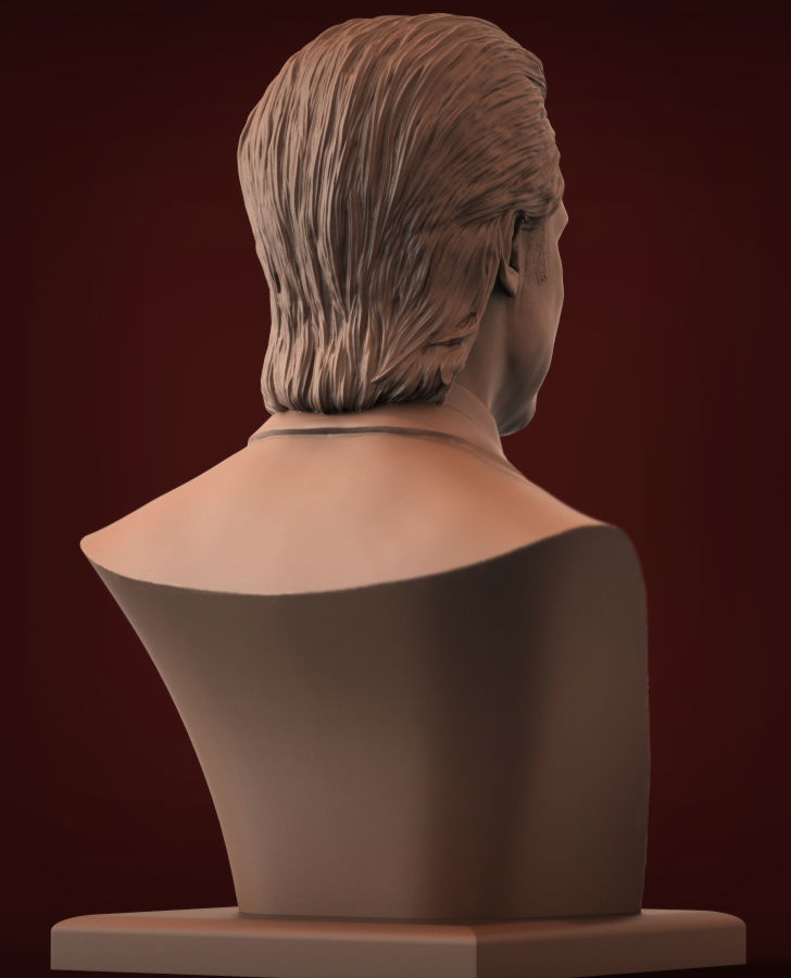 Brad Pitt 3D print model 3D print model_4