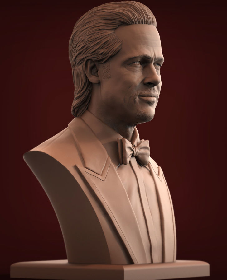 Brad Pitt 3D print model 3D print model_2