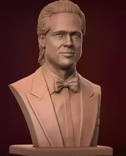 Brad Pitt 3D print model 3D print model