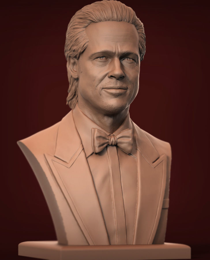 Brad Pitt 3D print model 3D print model_11
