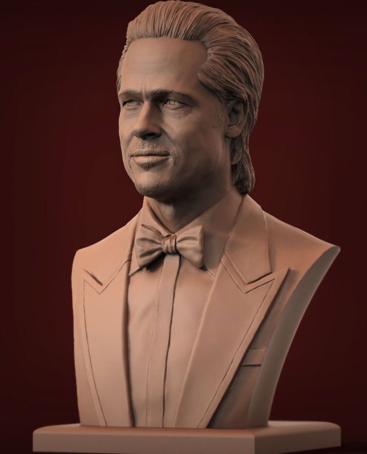 Brad Pitt 3D print model 3D print model_9