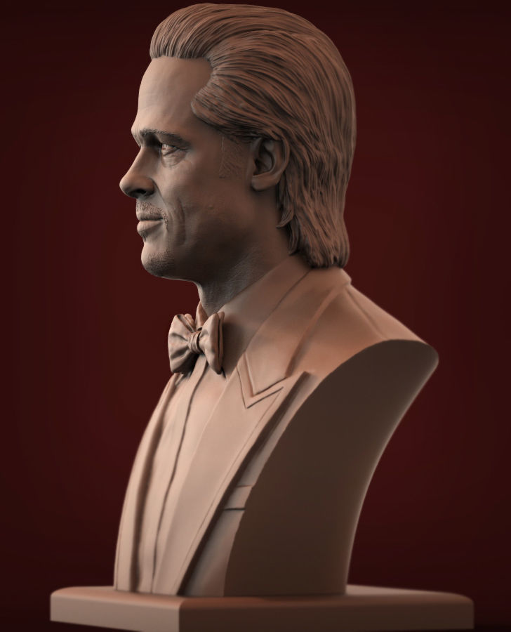 Brad Pitt 3D print model 3D print model_8