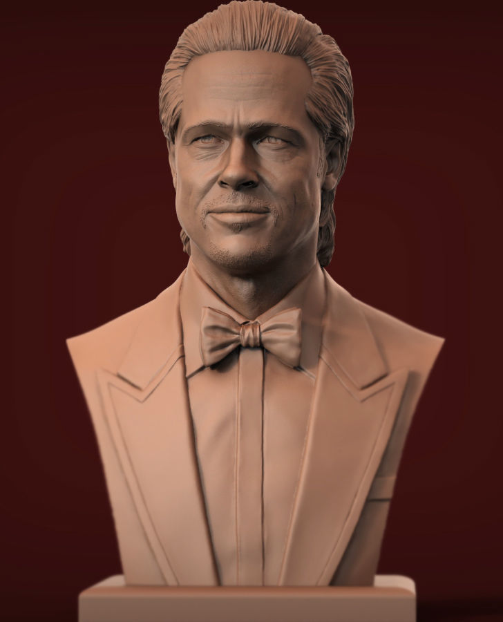 Brad Pitt 3D print model 3D print model_7