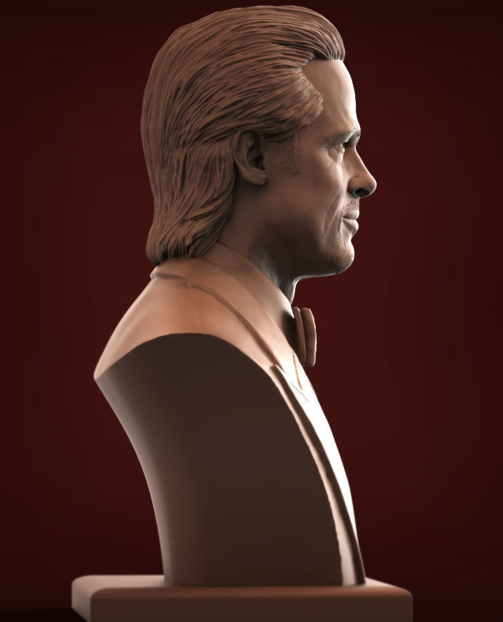 Brad Pitt 3D print model 3D print model_3