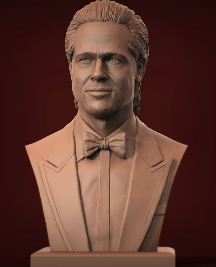 Brad Pitt 3D print model 3D print model_10