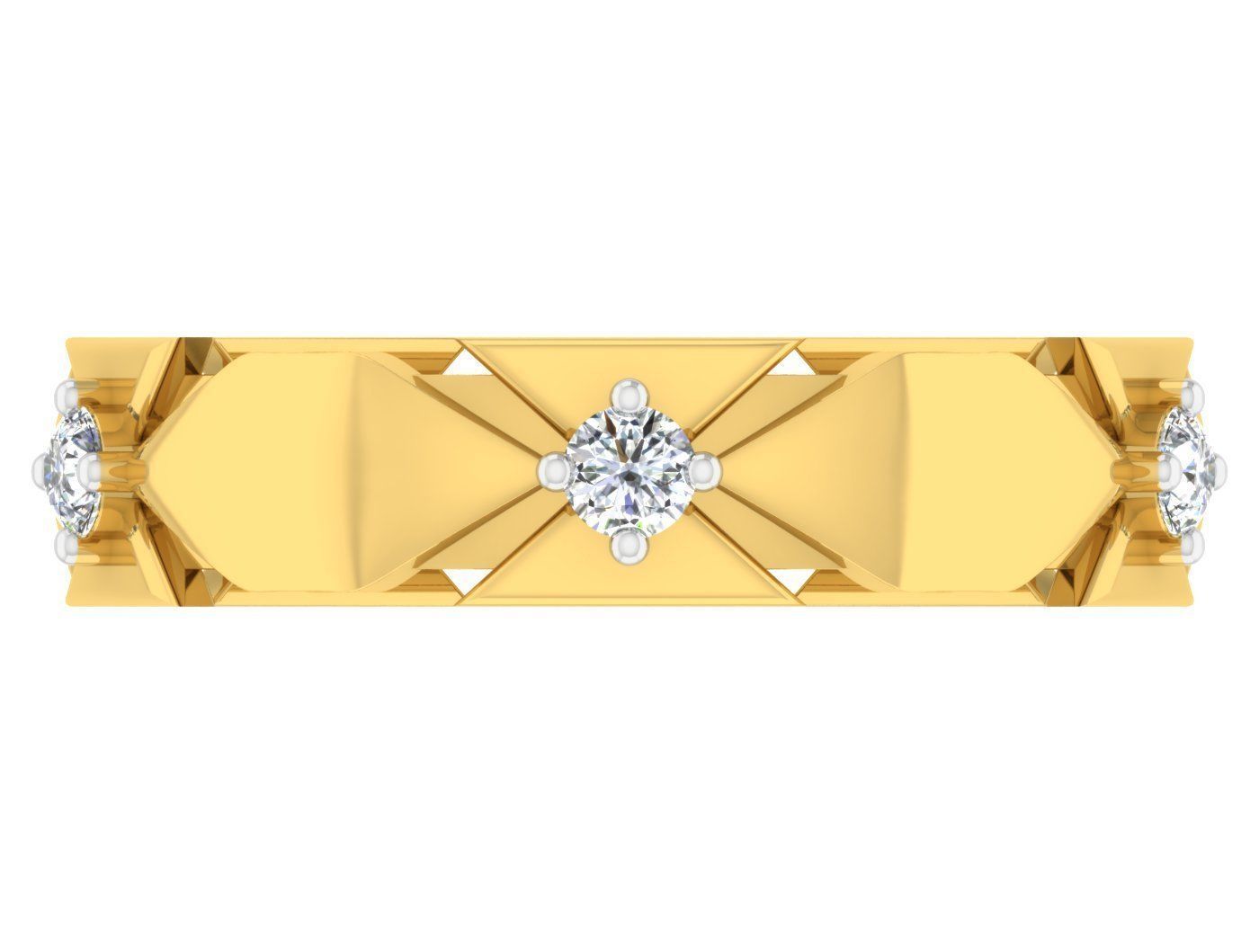 Women Band Ring 3dm stl render detail 3D print model view  3D print model_3