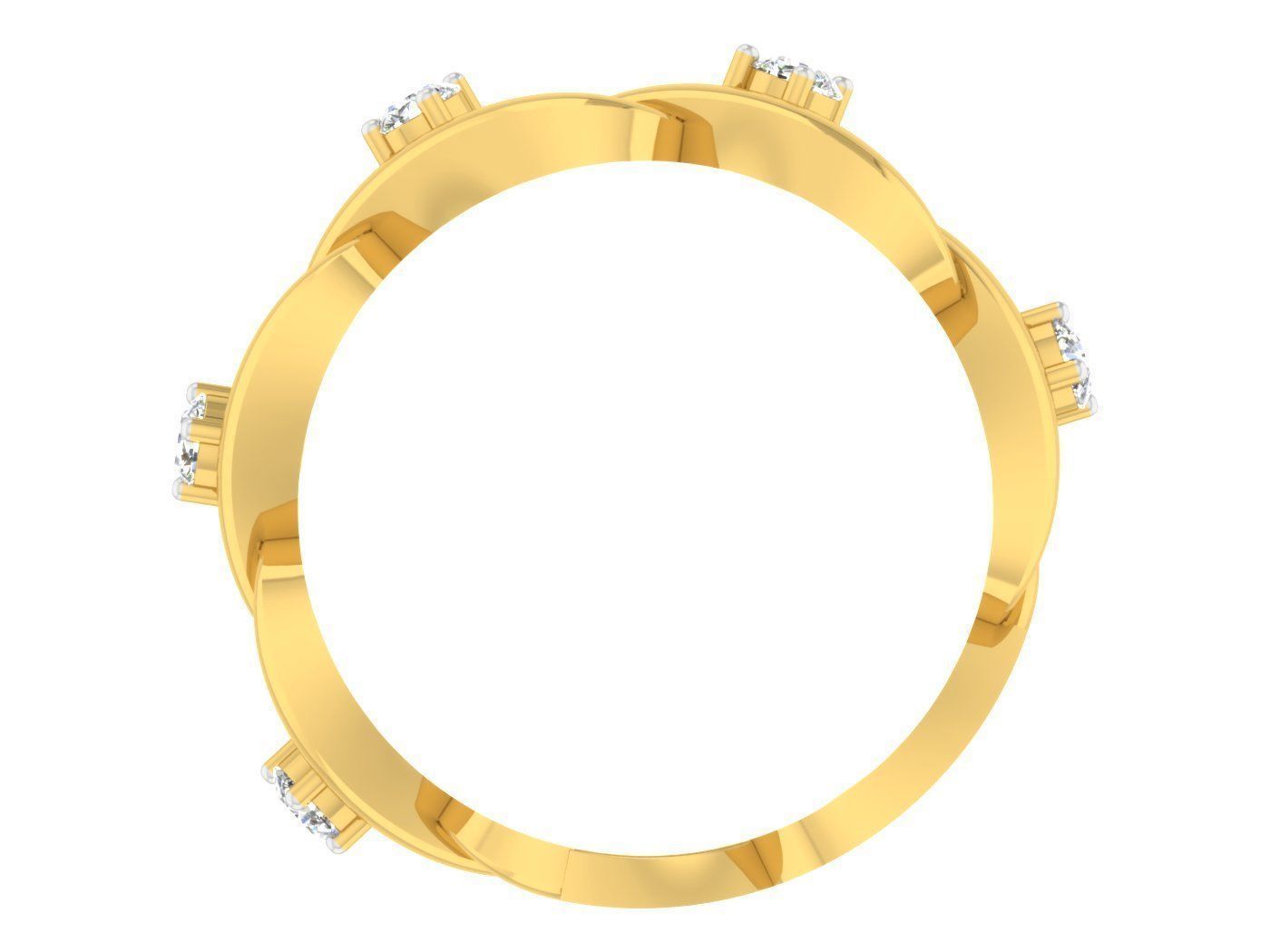 Women Band Ring 3dm stl render detail model view 3D print model_1