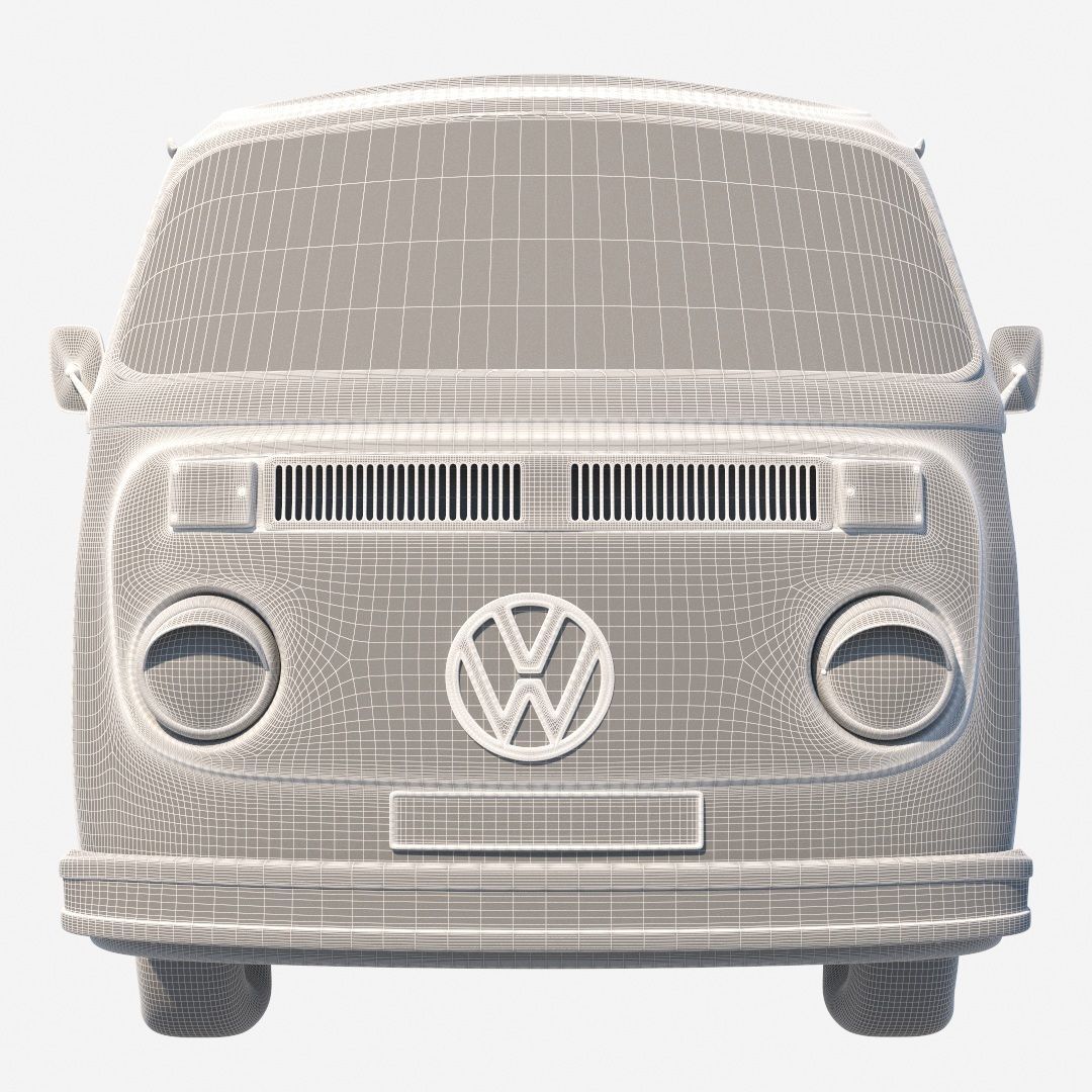 Volkswagen T2 3D model_14