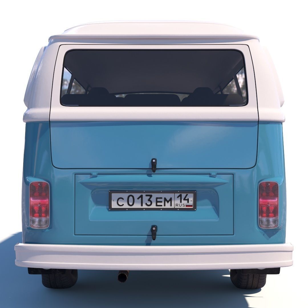 Volkswagen T2 3D model_5