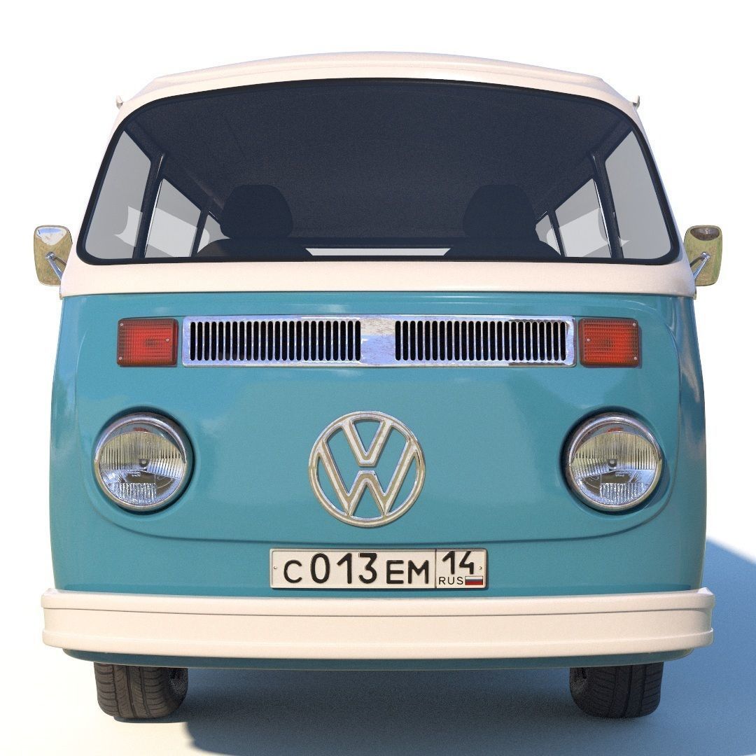 Volkswagen T2 3D model_6
