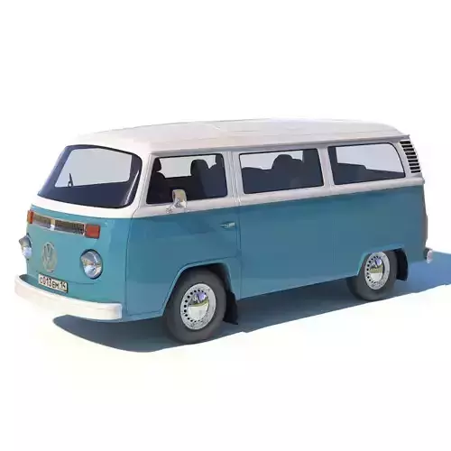 Volkswagen T2 3D model Volkswagen T2 3D model