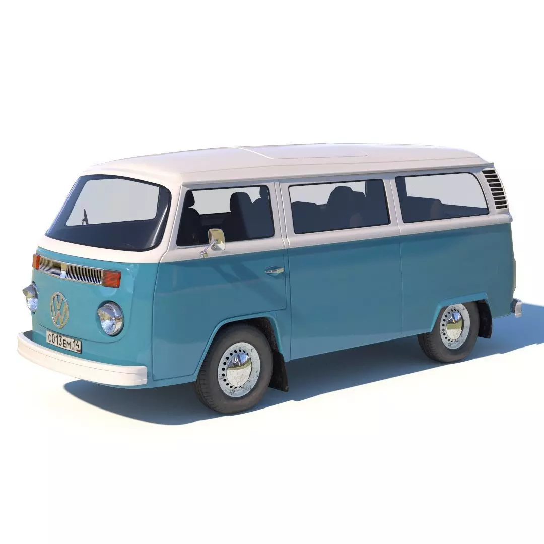 Volkswagen T2 3D model_0
